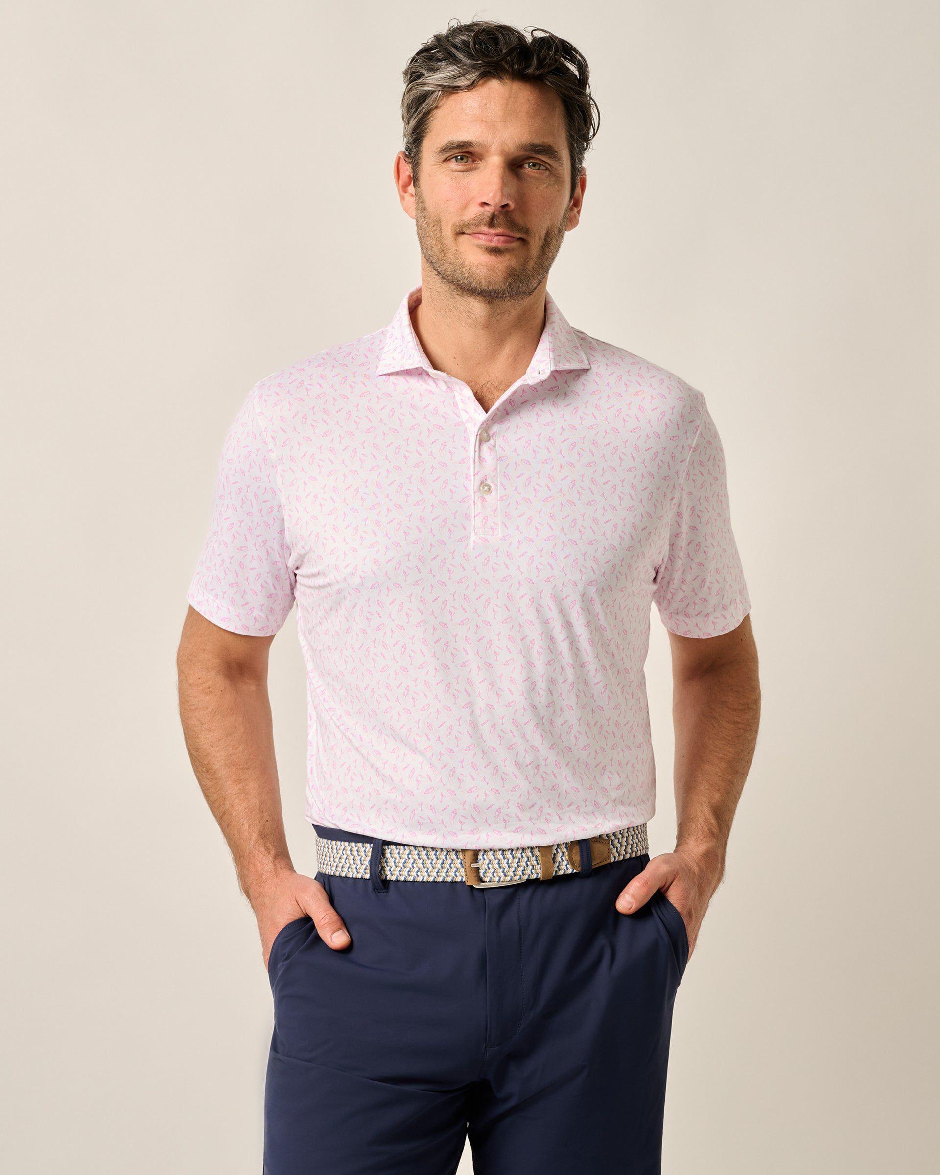 johnnie-O Featherweight Performance Polo - Tini Print Product Image