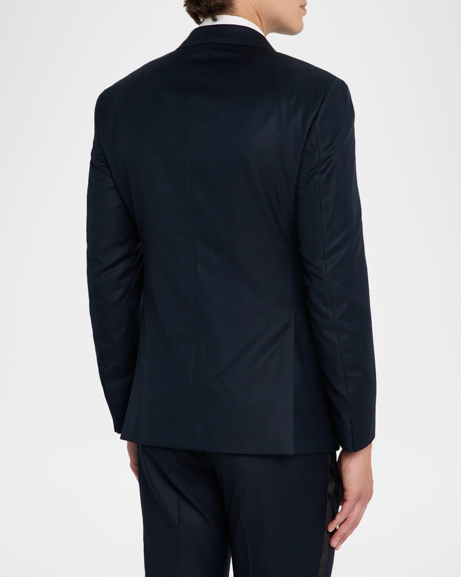 Men's Micro Geometric Satin Peak Lapel Tuxedo Product Image