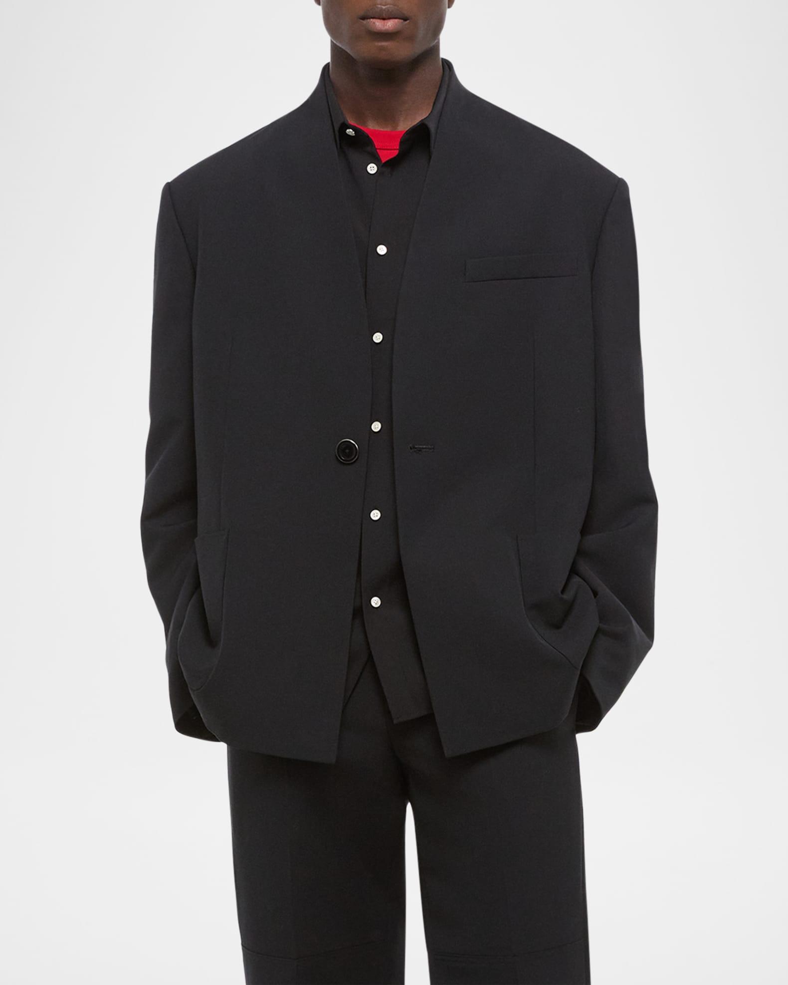 Men's Shawl-Lapel Single-Breasted Blazer Product Image