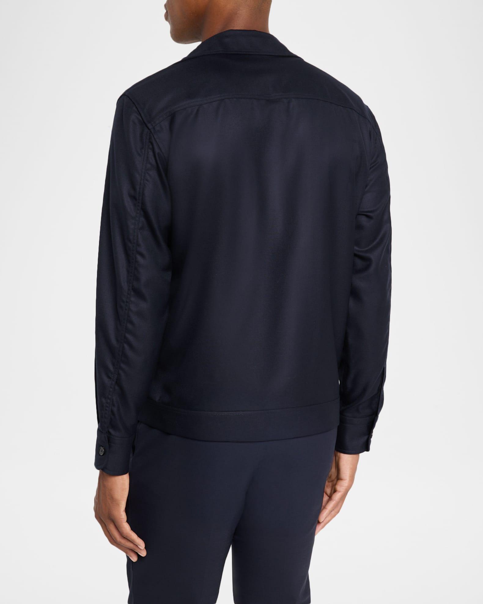Men's Wool and Cashmere Hidden-Zip Blouson Product Image