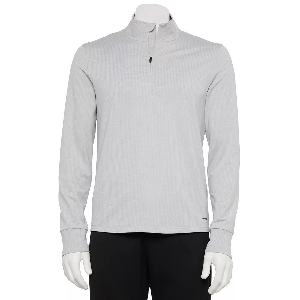 Men's Motion Performance Textured Grid Quarter Zip Pullover,  Product Image
