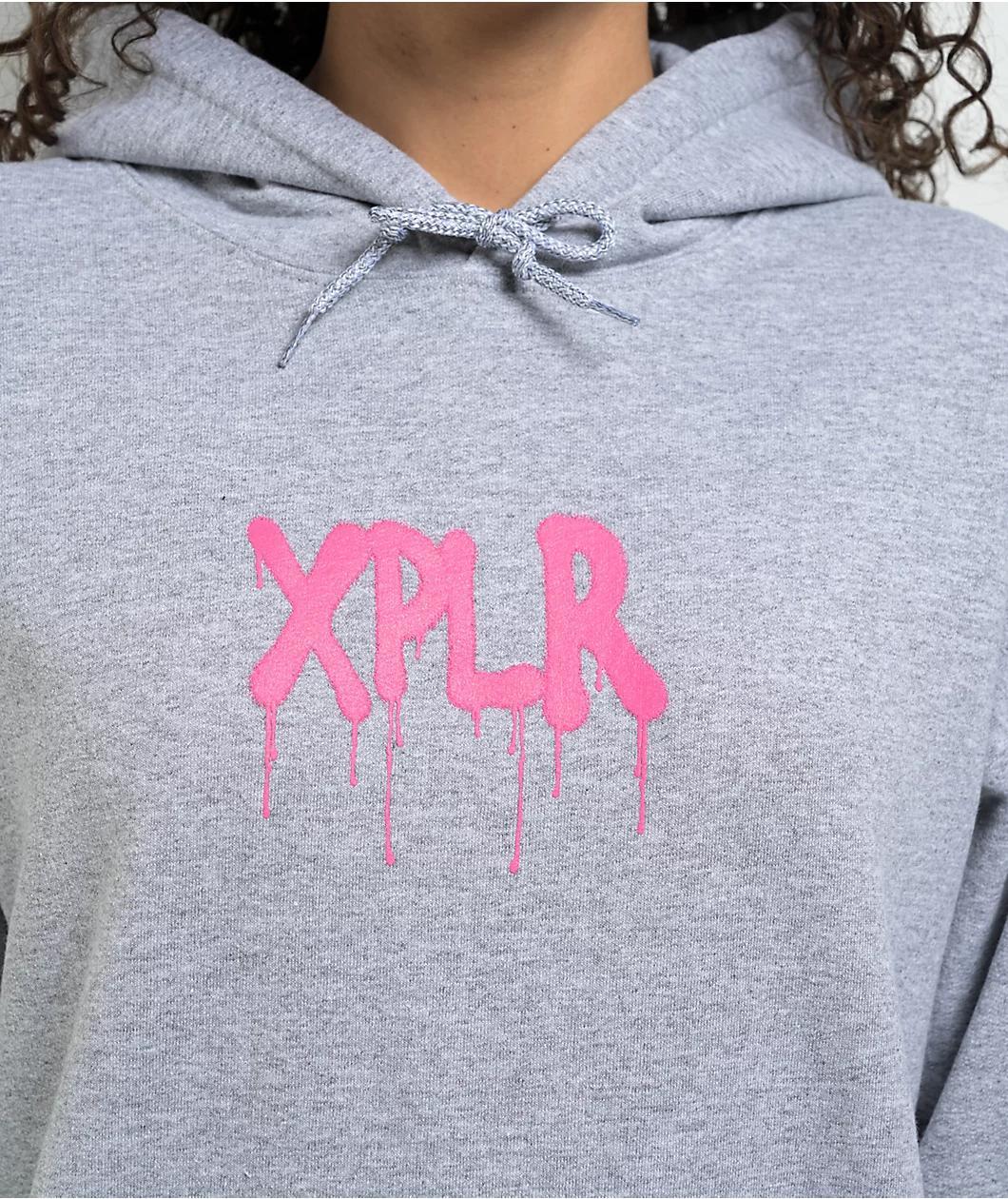 XPLR Graffiti Grey Hoodie Product Image