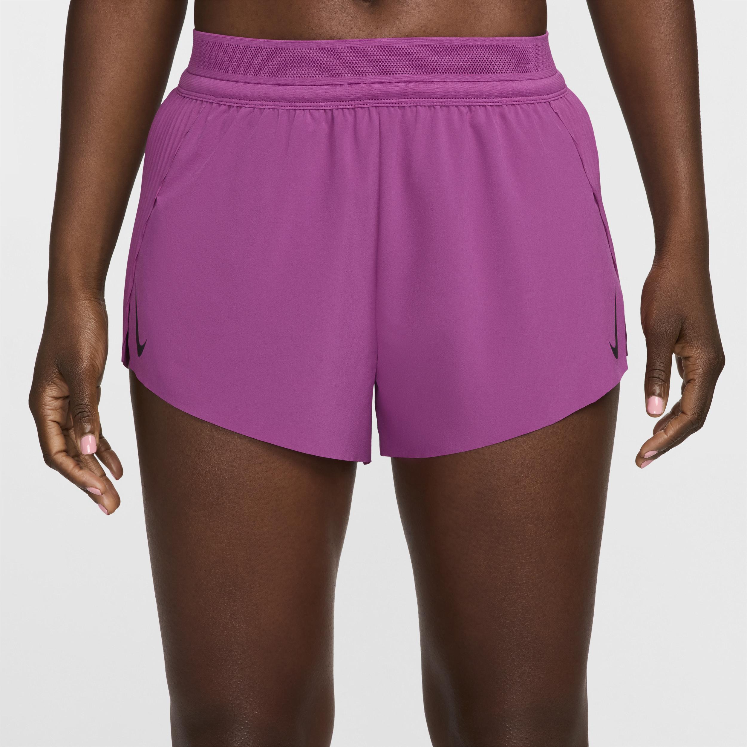 Nike Women's AeroSwift Dri-FIT ADV Mid-Rise Brief-Lined 3" Running Shorts Product Image