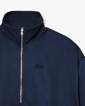 High Zipped Neck Oversized Popover Jacket Product Image