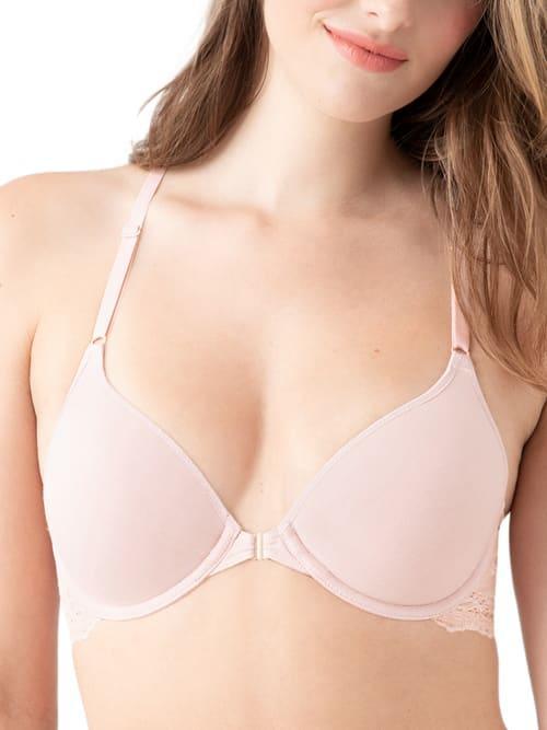 b.tempt'd by Wacoal Inspired Eyelet Front Close T-Shirt 953219 (Pale Iris) Women's Bra Product Image