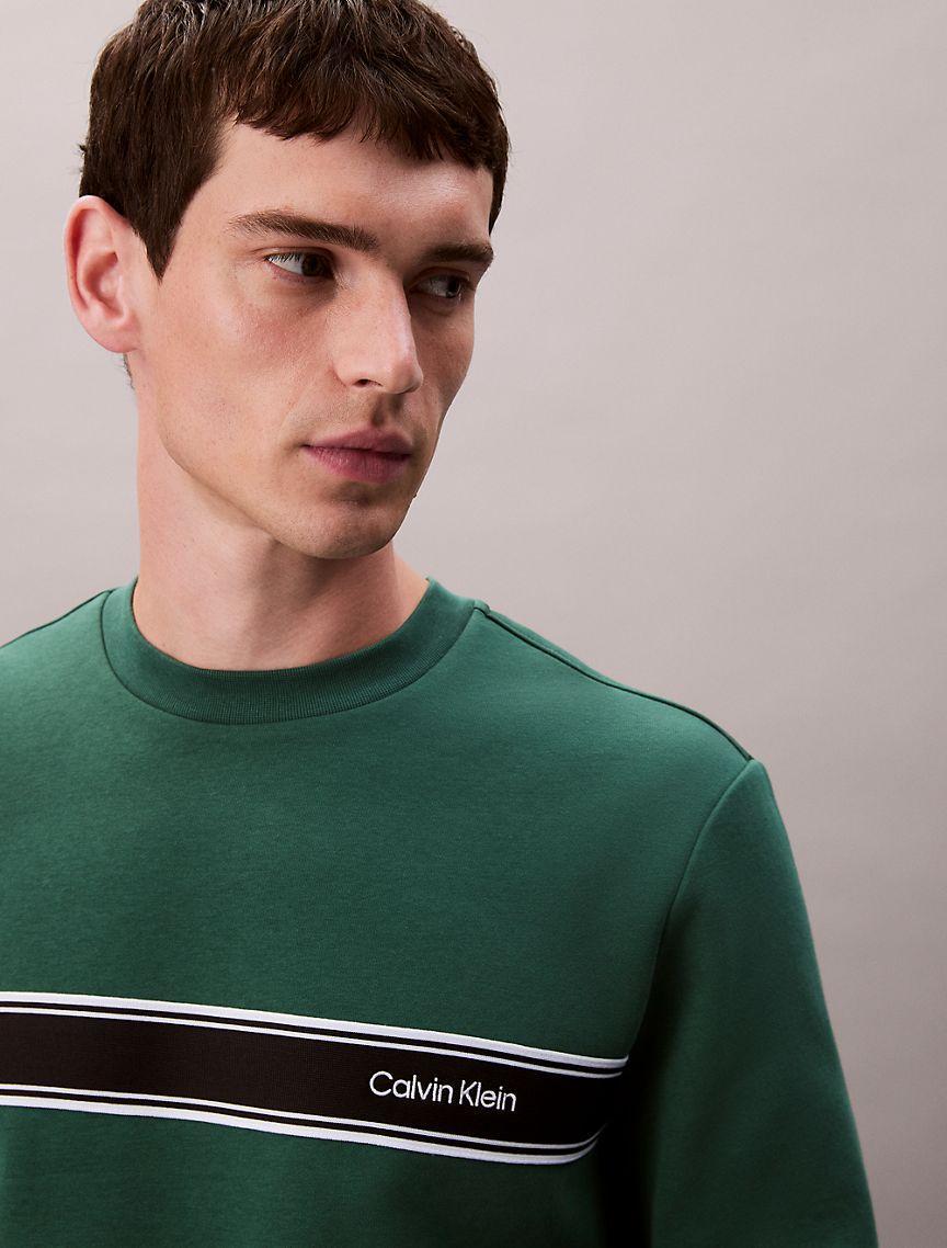 Fleece Stripe Classic Sweatshirt Product Image