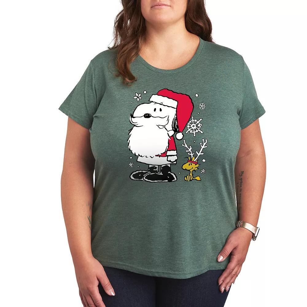 Plus Peanuts Snoopy & Woodstock Graphic Tee, Women's,  Product Image