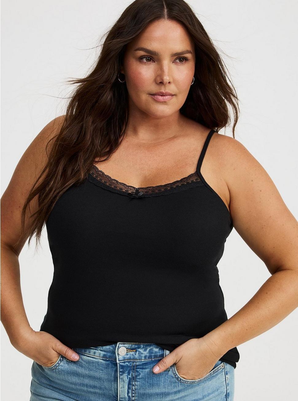 Lace Trim V-Neck Cami Product Image