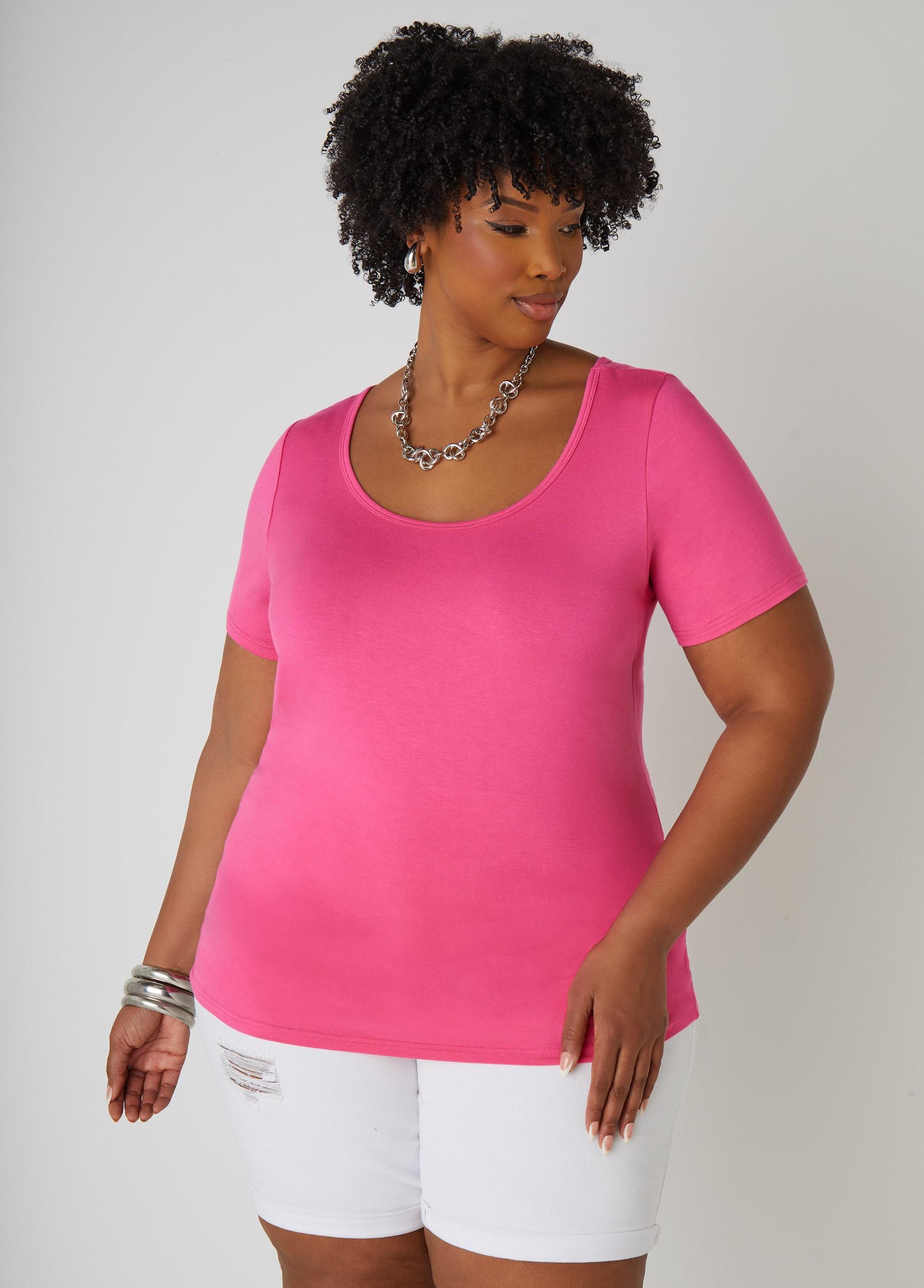 Plus Size The Basic Jersey Tee Ashley Stewart Product Image