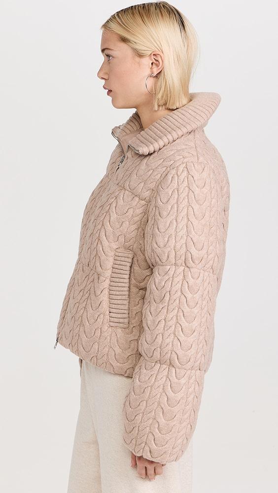 Varley Reggie Cable Knit Puffer | Shopbop Product Image