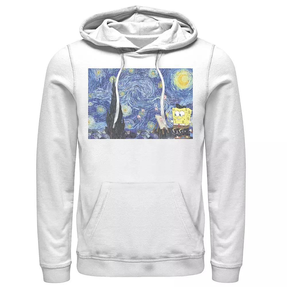 Men's Nickelodeon SpongeBob SquarePants Starry Night Painting Hoodie,  Product Image