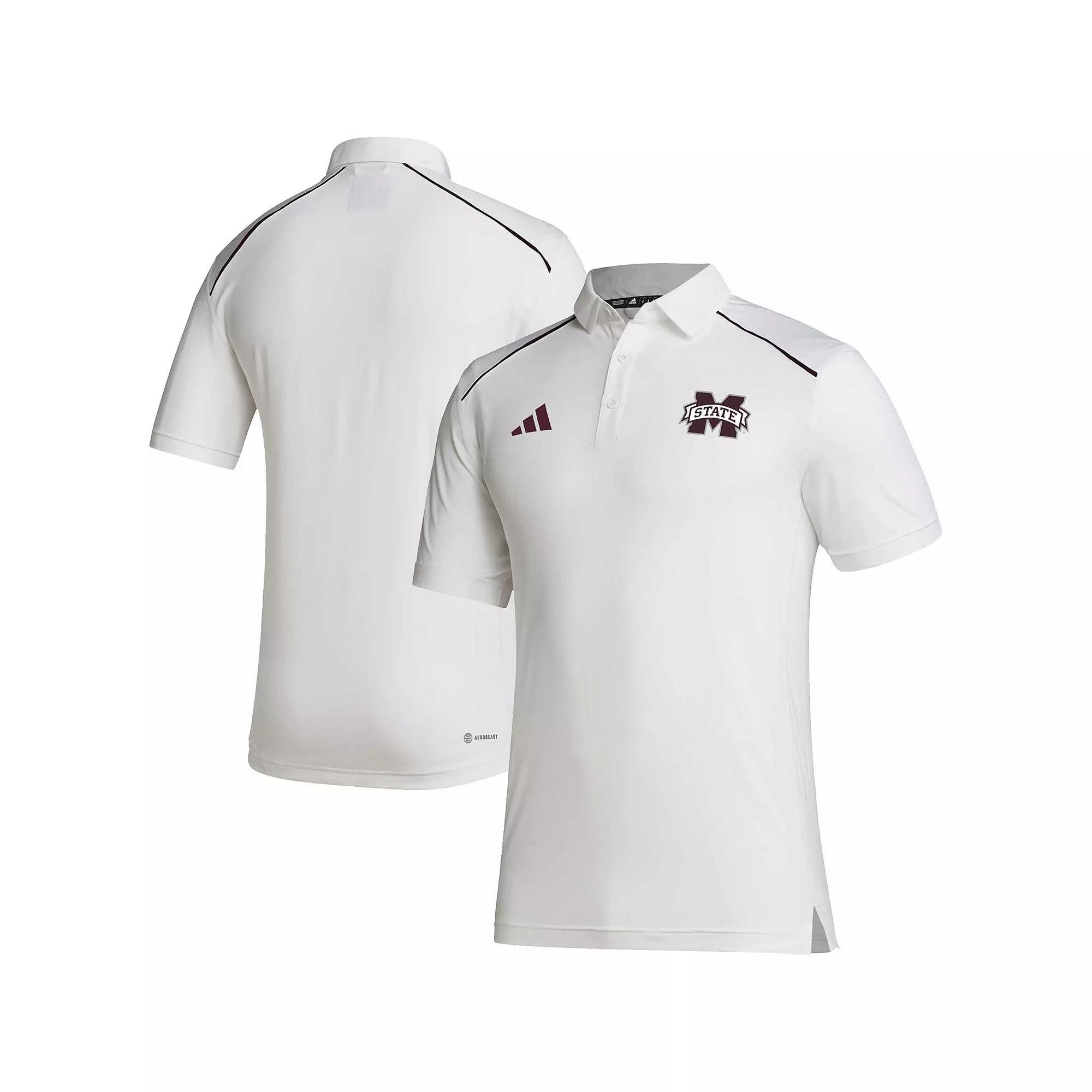 Men's adidas Royal Kansas Jayhawks Coaches AEROREADY Polo, Size: 2XL, Blue Product Image