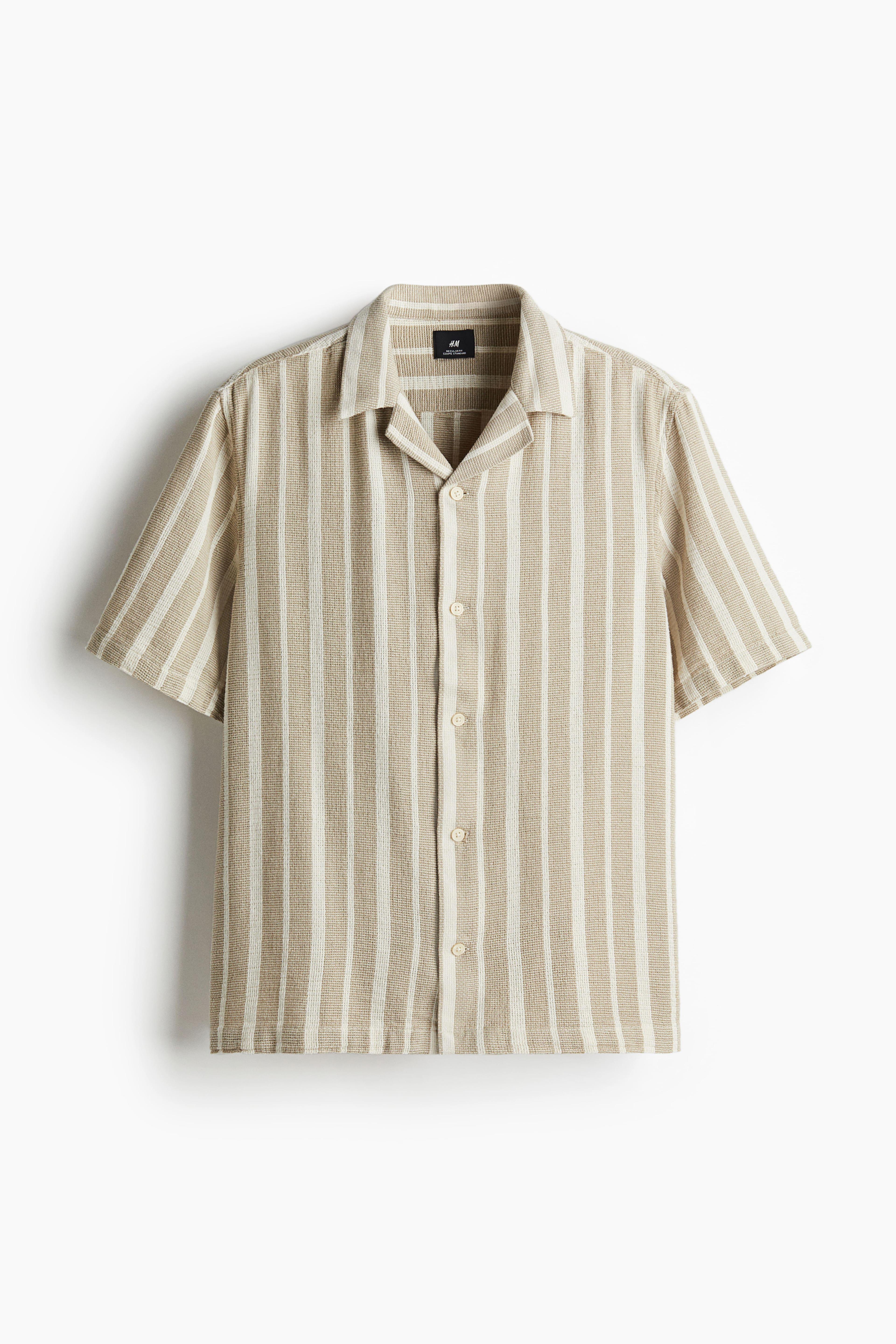 Regular-Fit Textured Resort Shirt Product Image