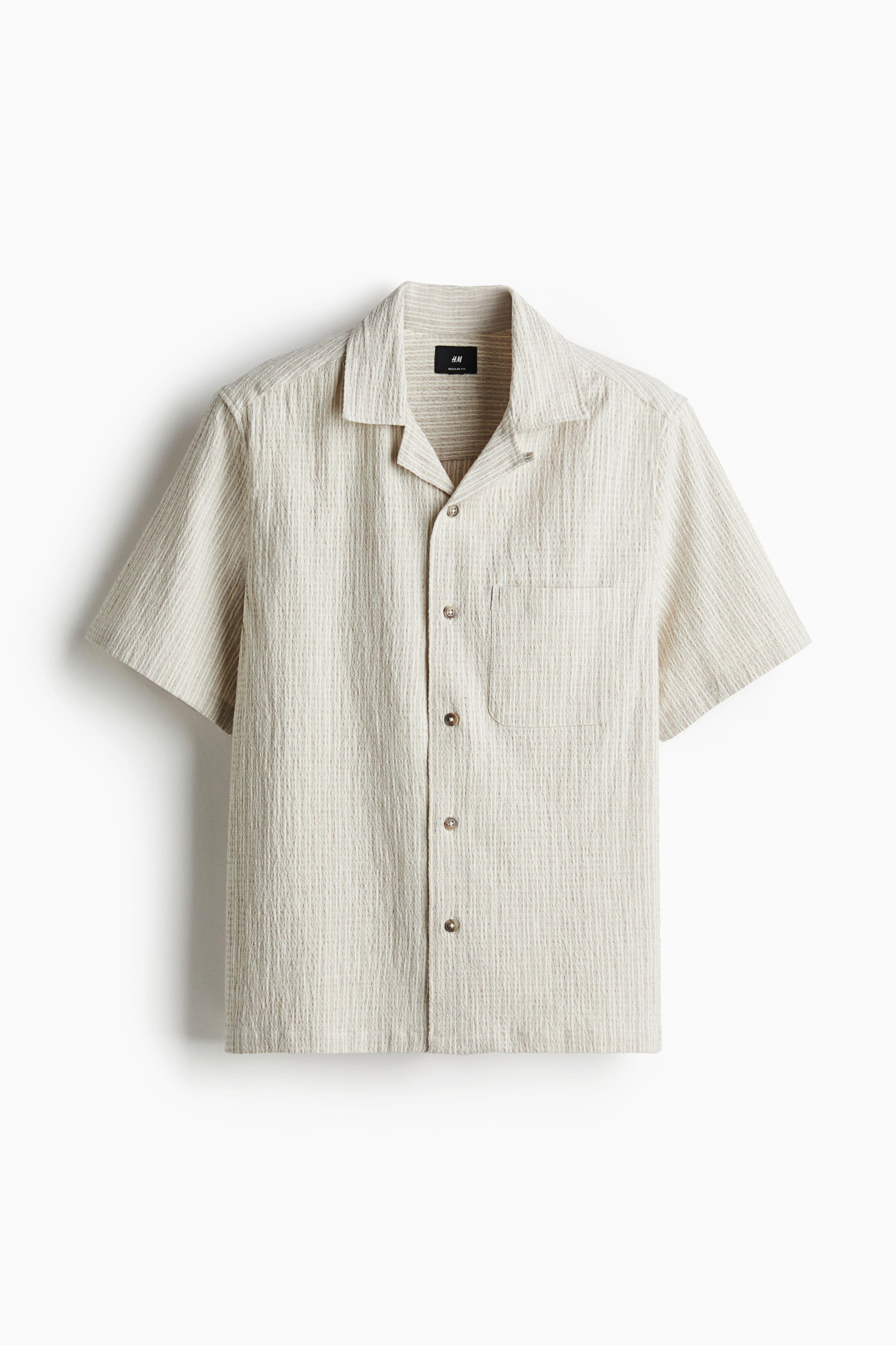 Regular-Fit Linen-Blend Resort Shirt Product Image