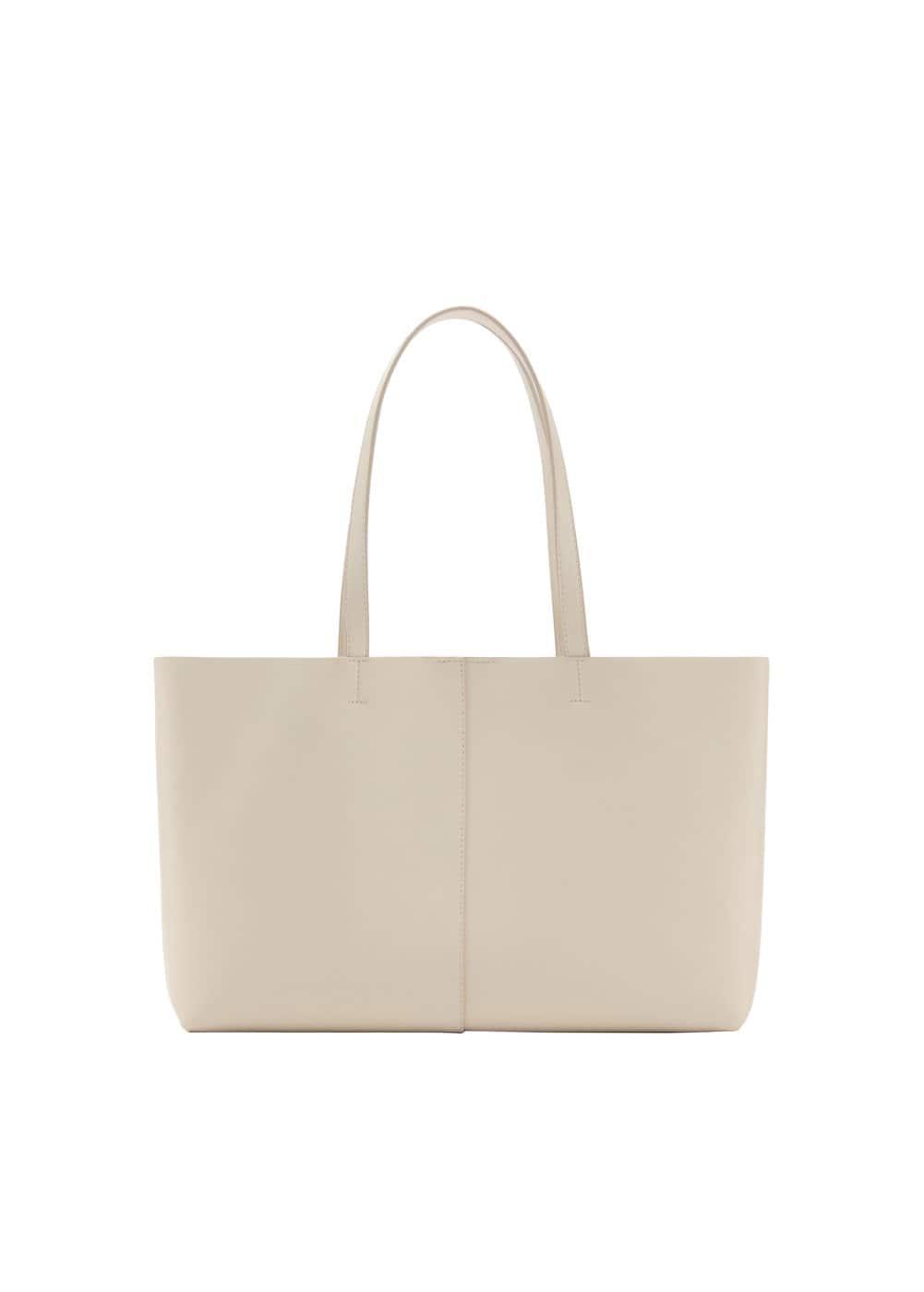 Leather-effect shopper bag - Women | MANGO USA Product Image