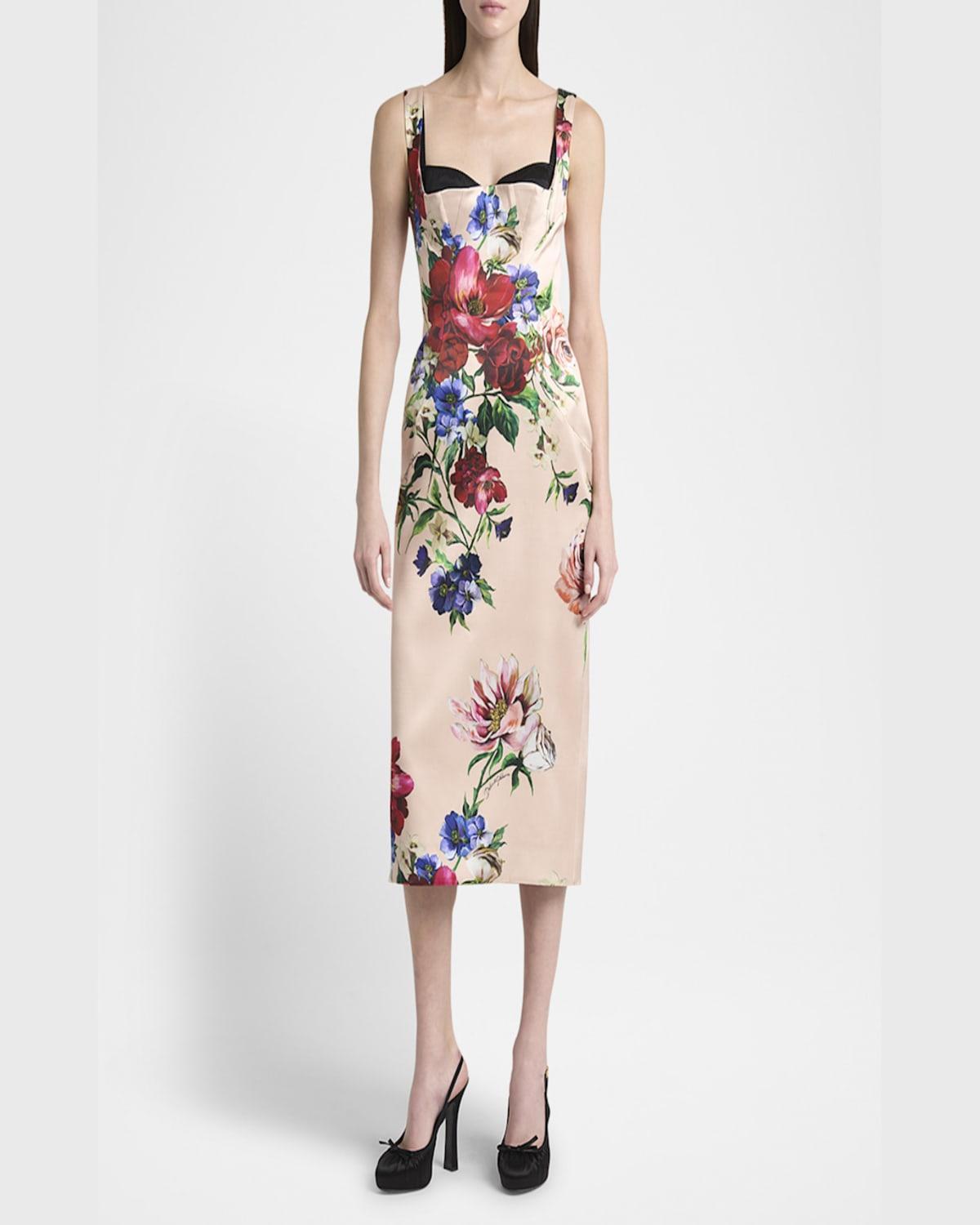 floral-print midi dress Product Image