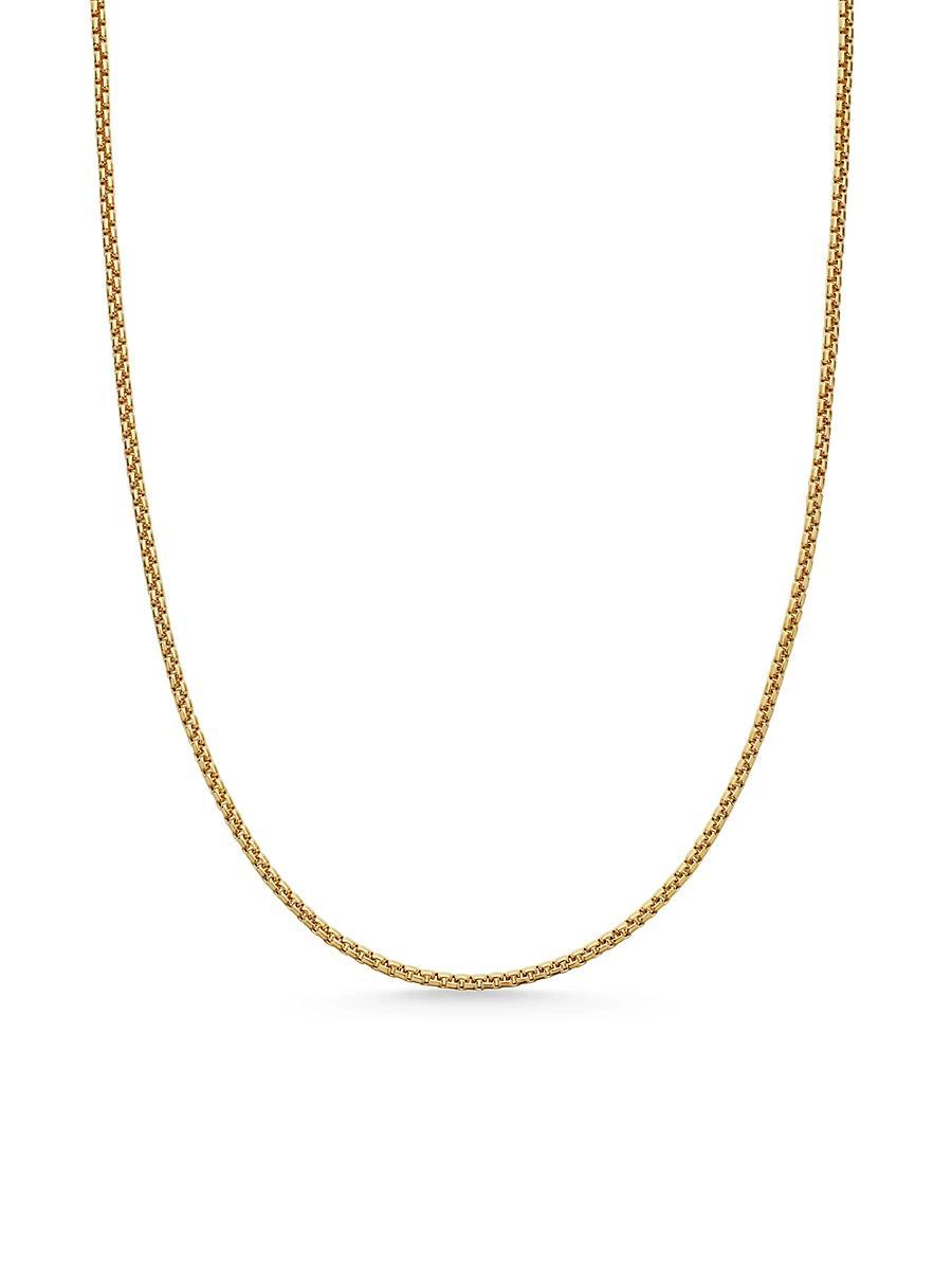 Box Chain Necklace in 18K Gold, 1.7mm, 18L Product Image