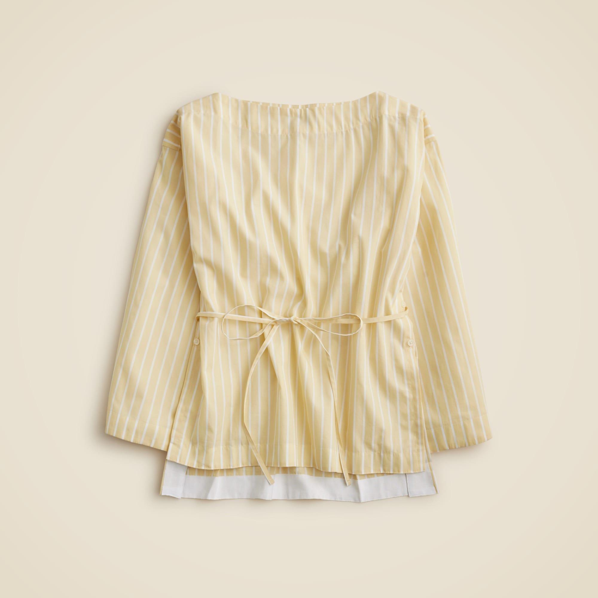 Ciel top in striped cotton poplin Product Image