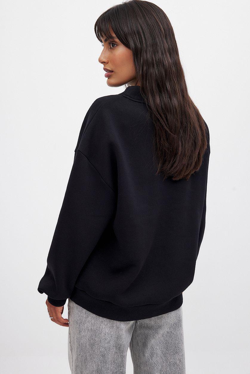 High Neck Detail Sweatshirt Product Image