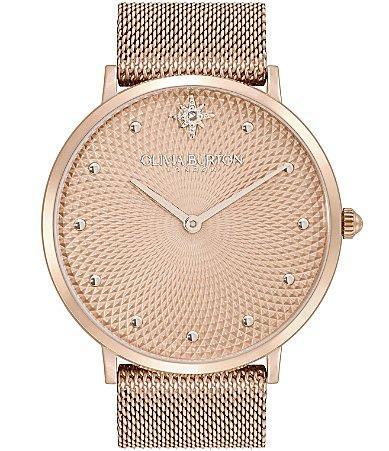 Olivia Burton Celestial Quartz Analog Pink Leather Strap Watch Product Image