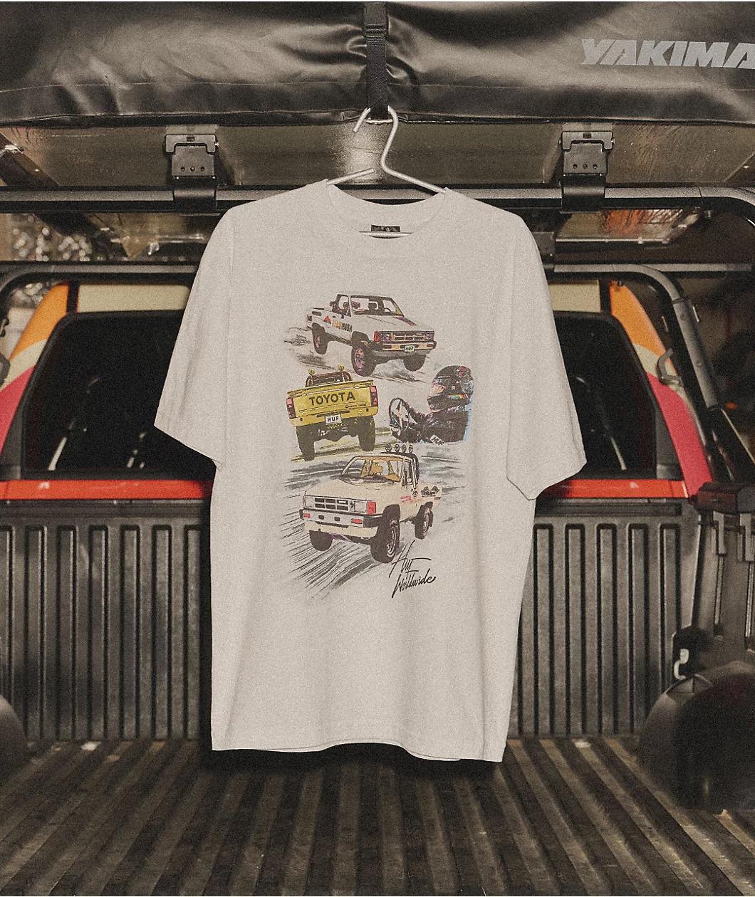 HUF x Toyota Racing Development Racing White T-Shirt Product Image