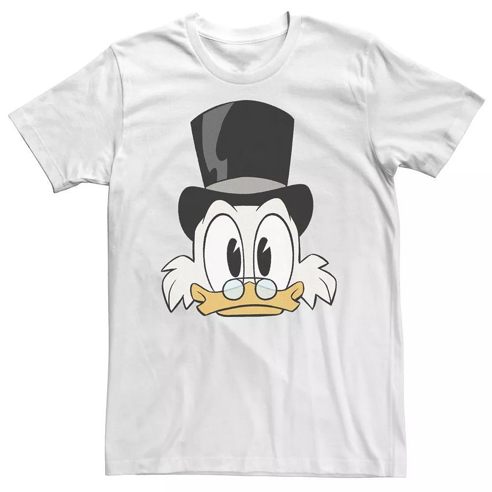 Big & Tall Disney DuckTales Scrooge McDuck Big Face Tee, Men's, Size: 4XLT, White Product Image