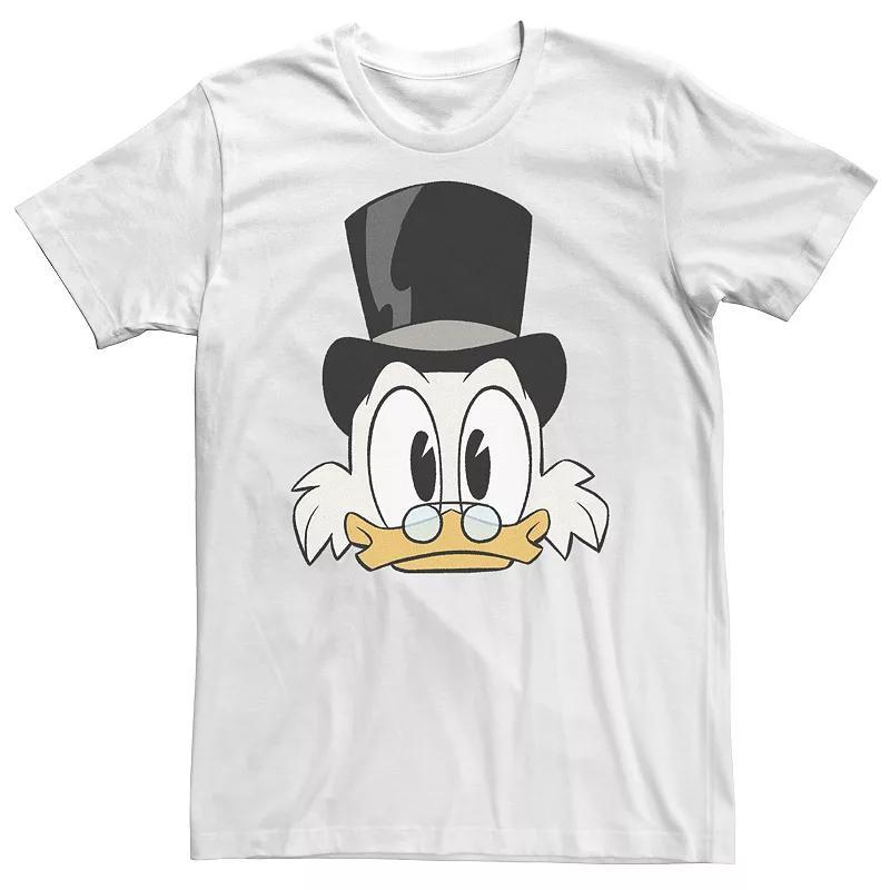 Big & Tall Disney DuckTales Scrooge McDuck Big Face Tee, Men's, Size: 4XLT, White Product Image