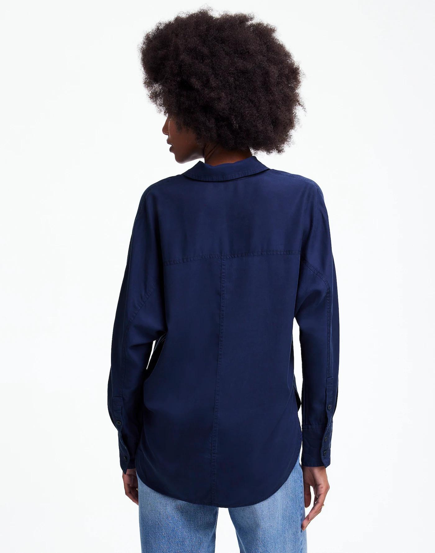 Relaxed Dolman Button-Up Shirt Product Image