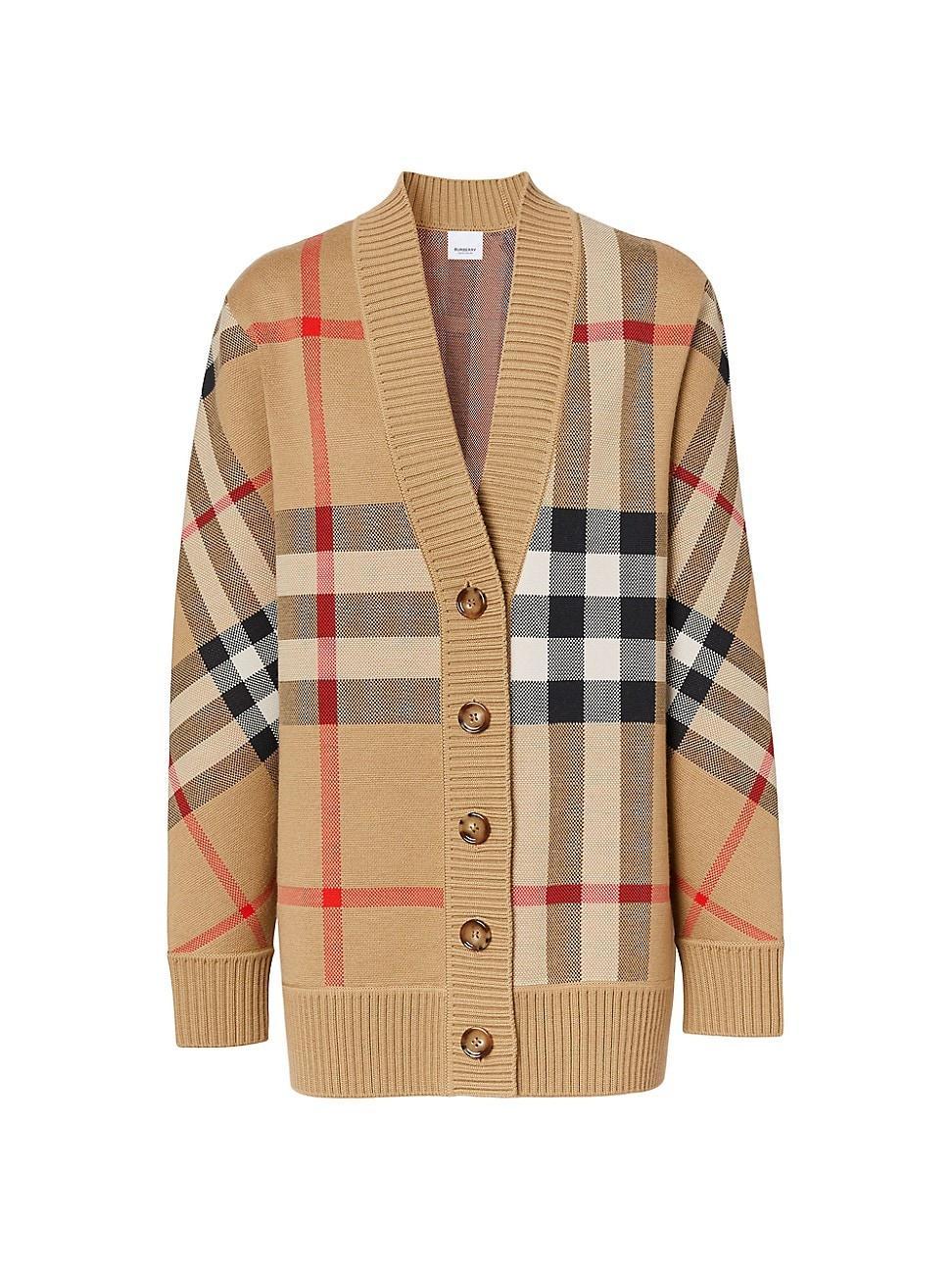 Caragh Check Jacquard Cardigan Product Image