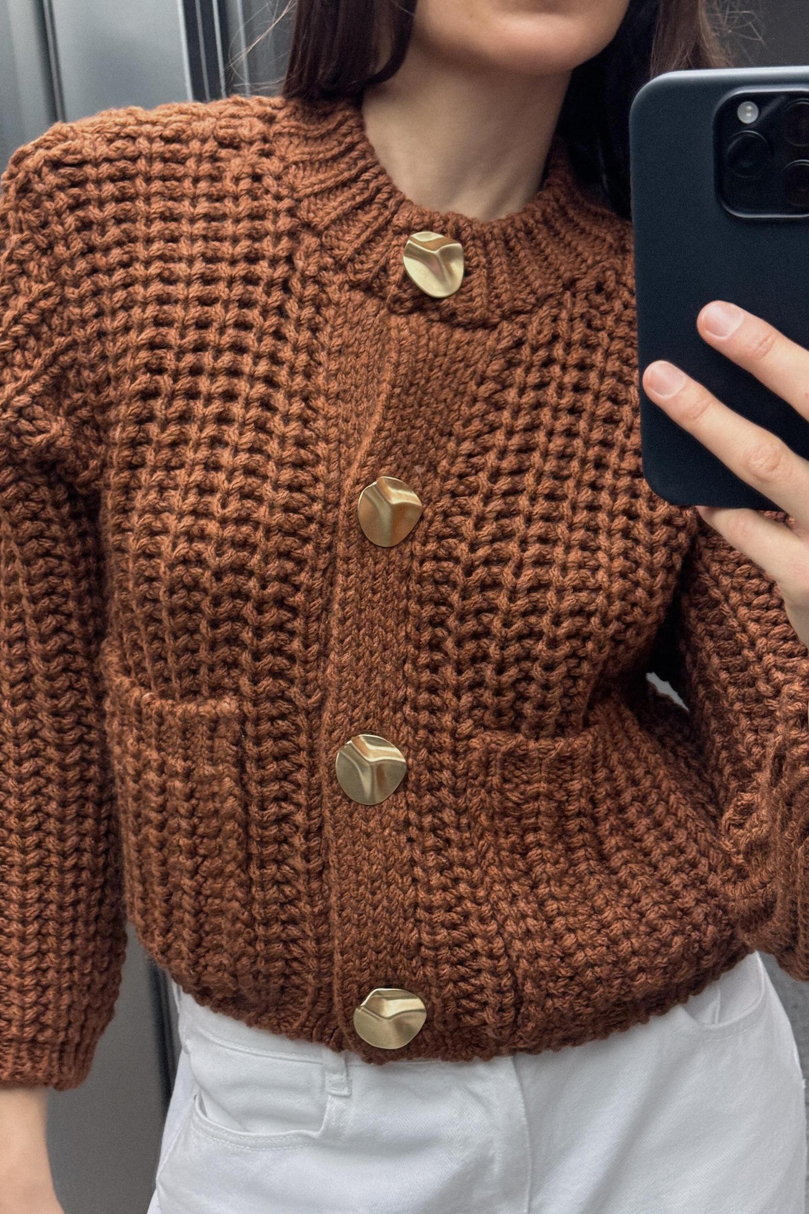 CHUNKY KNIT CARDIGAN Product Image