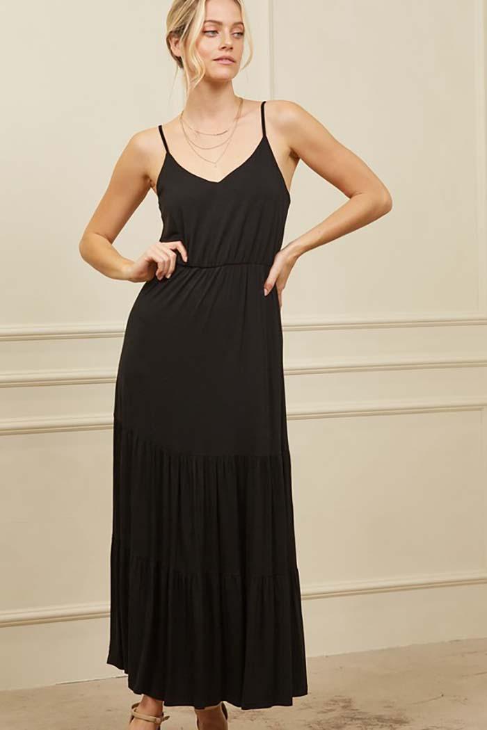 Sleeveless Maxi Tiered Ruffle Dress Product Image