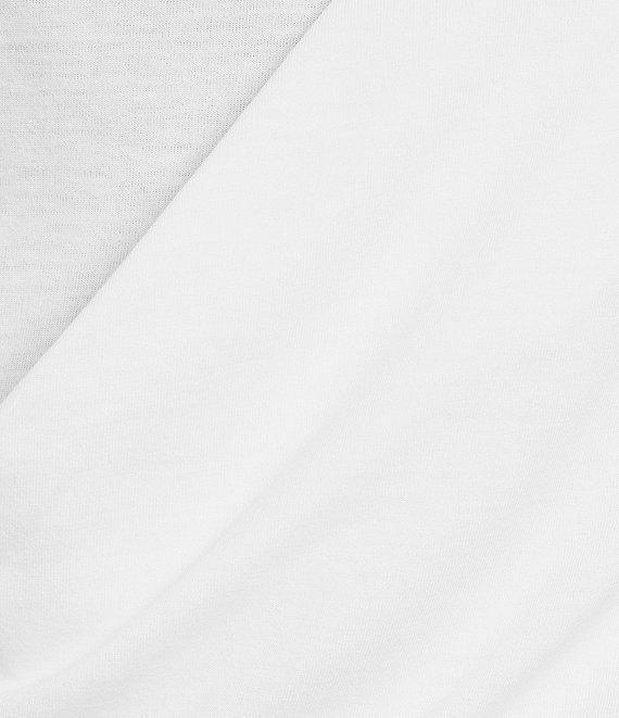 Vigoss Shoulder Pad Faux Wrap Top Product Image