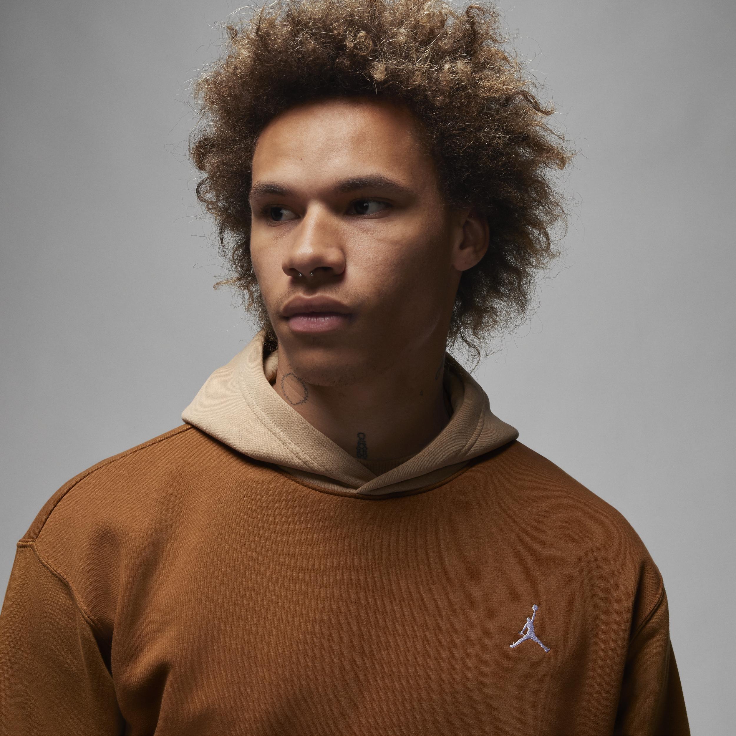 Jordan Mens Essential Fleece Pullover - Ale Brown/Lt British Tan Product Image