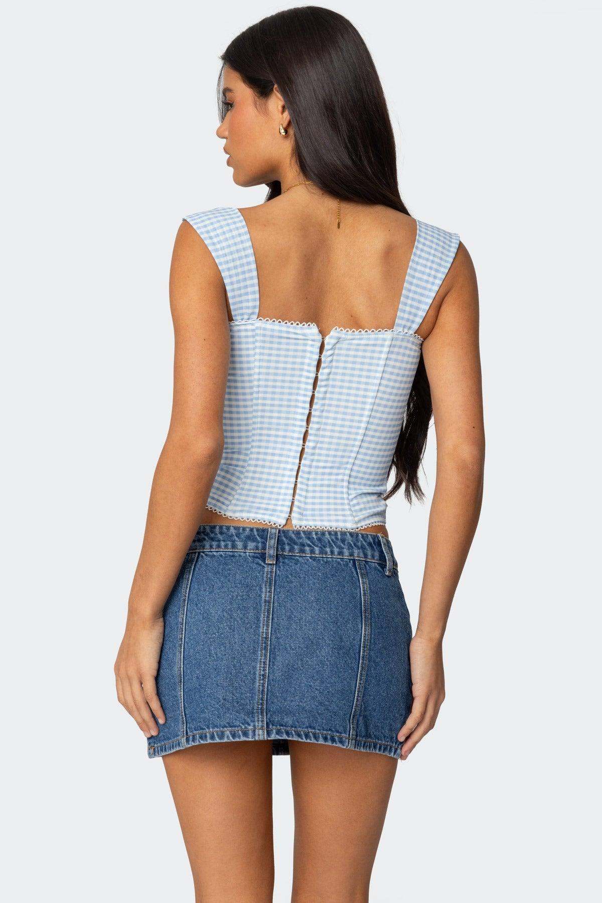 Marcella Wide Strap Mesh Corset Product Image