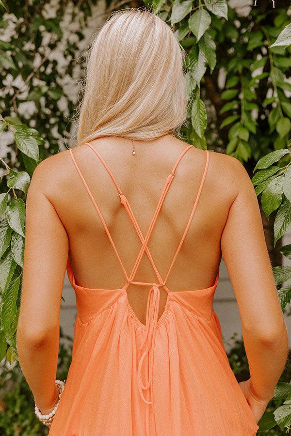 Lucky Day Babydoll Dress In Orange Product Image