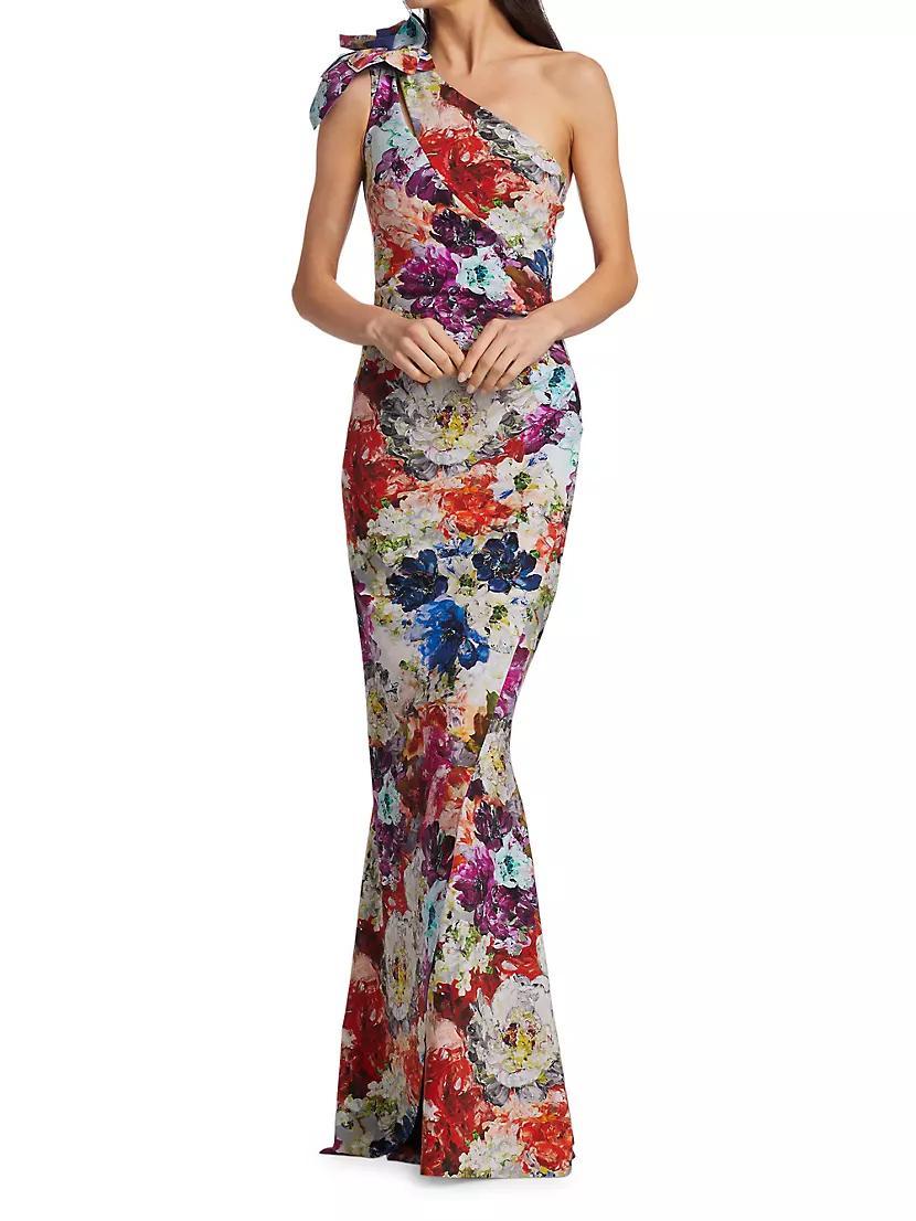 Gosia Floral One-Shoulder Gown Product Image