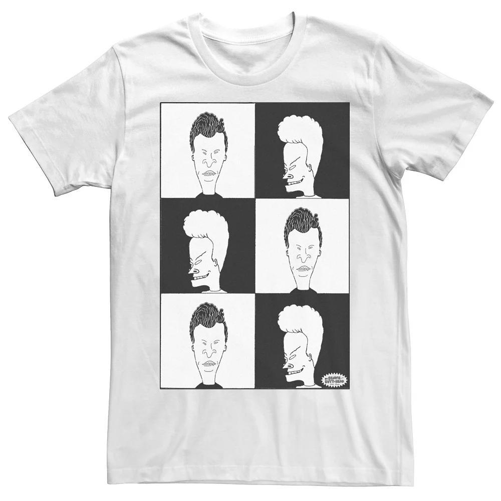 Men's Beavis And Butthead Checkered Short Sleeve Tee,  Product Image