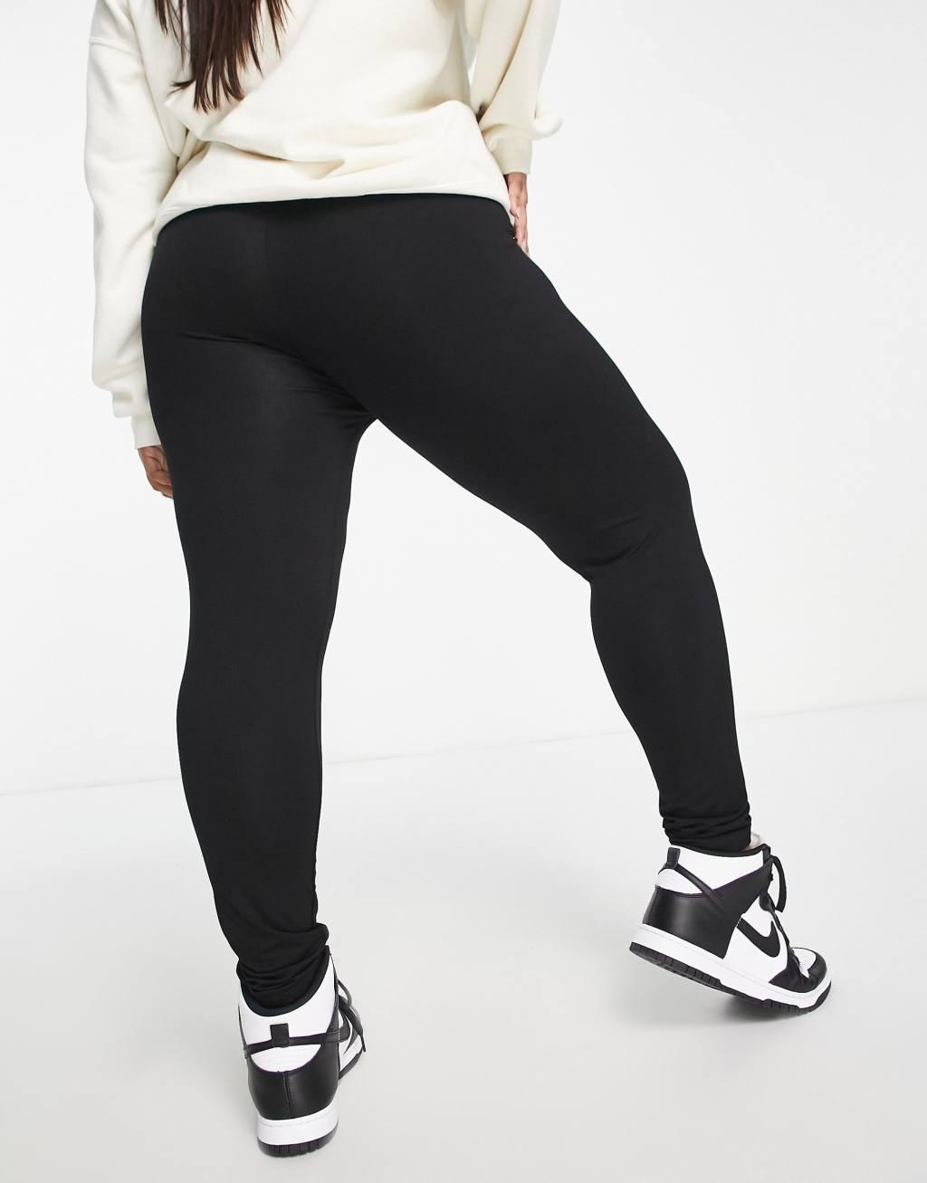 ASOS DESIGN Curve leggings in black Product Image