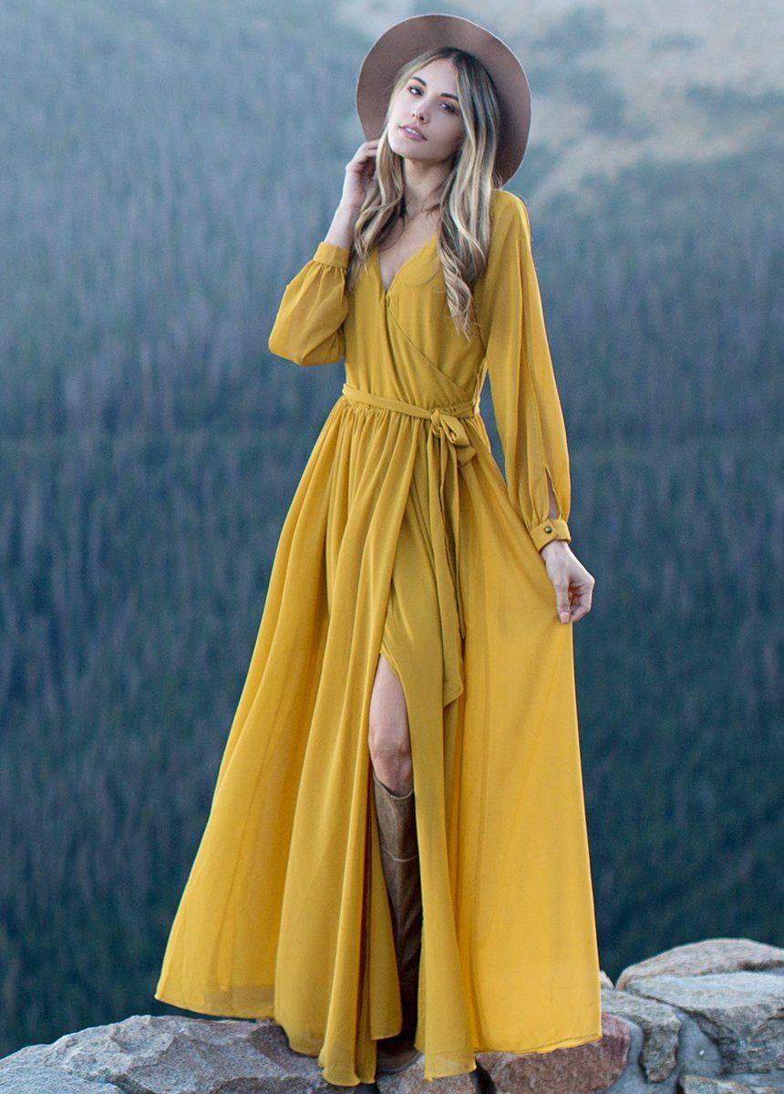 Aniya Dress in Mustard Female Product Image