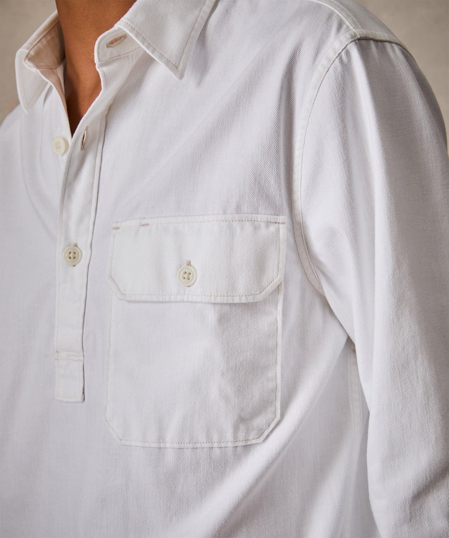 Relaxed Fit Denim Mariner Shirt Product Image