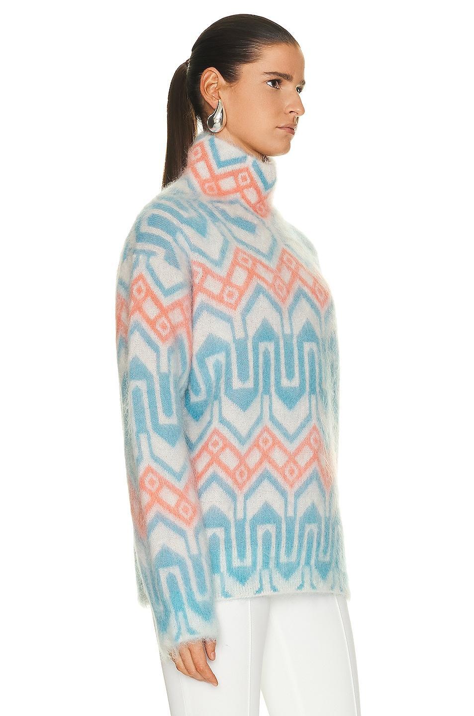 Moncler Grenoble Turtleneck Sweater in Baby blue Product Image