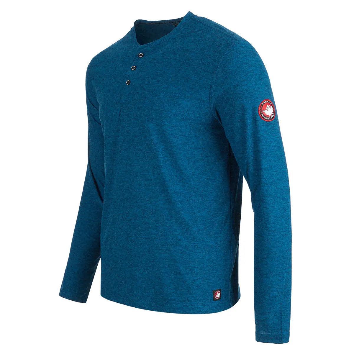 Canada Weather Gear Men's Long Sleeve Two Tone Supreme Soft Henley Product Image