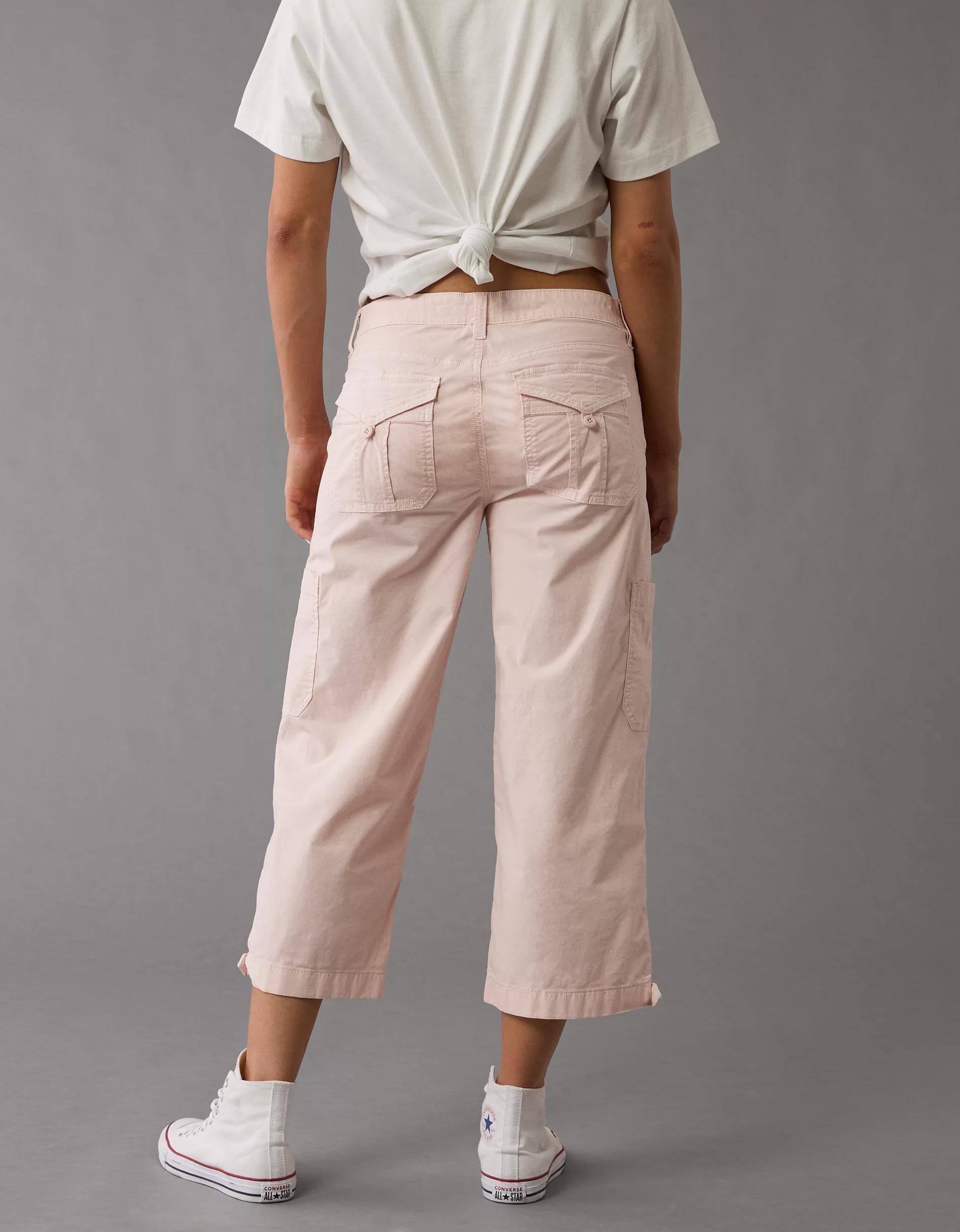 AE Stretch Low-Rise Straight Crop Pant Product Image