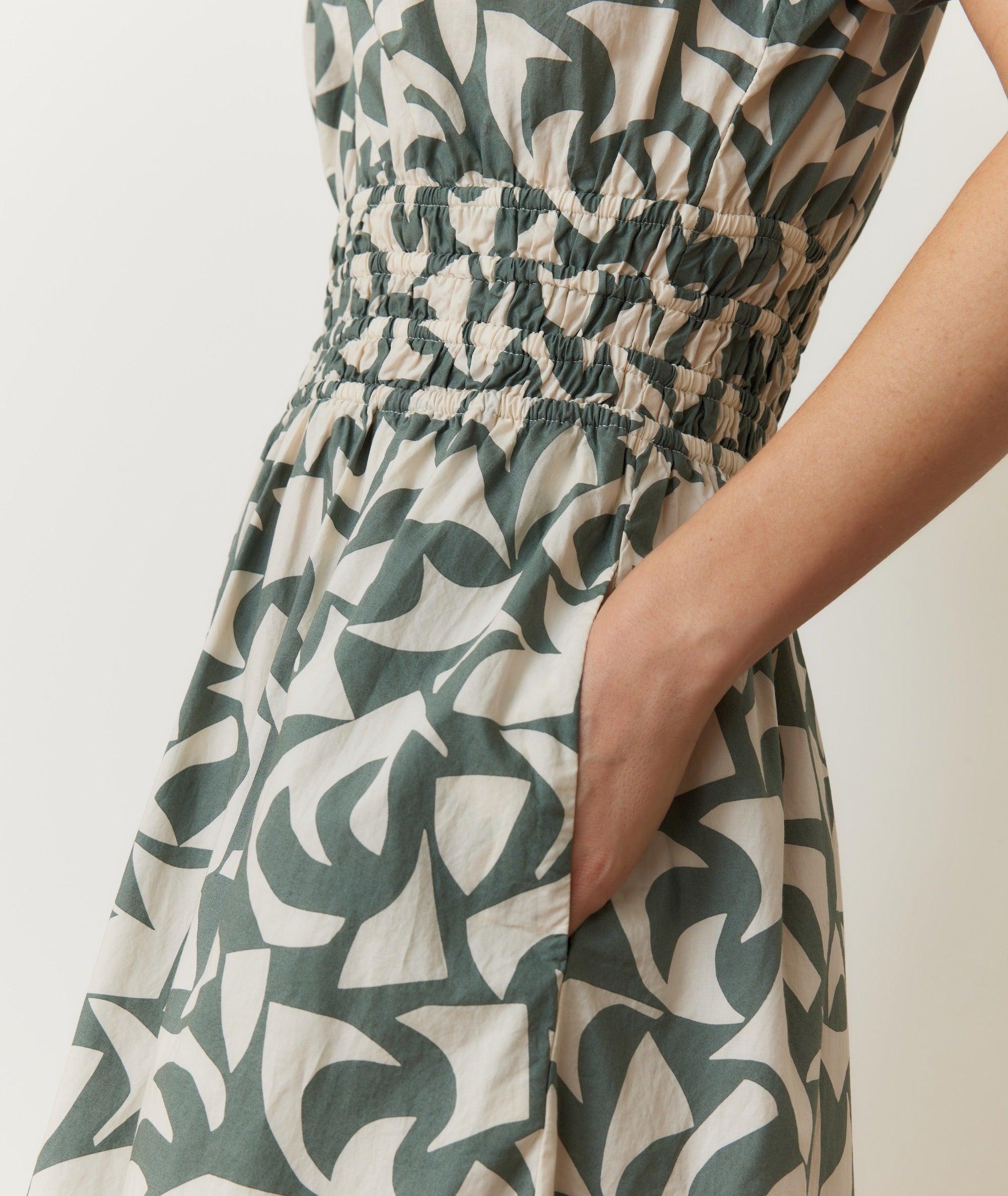 Emery Poplin Midi Dress Product Image