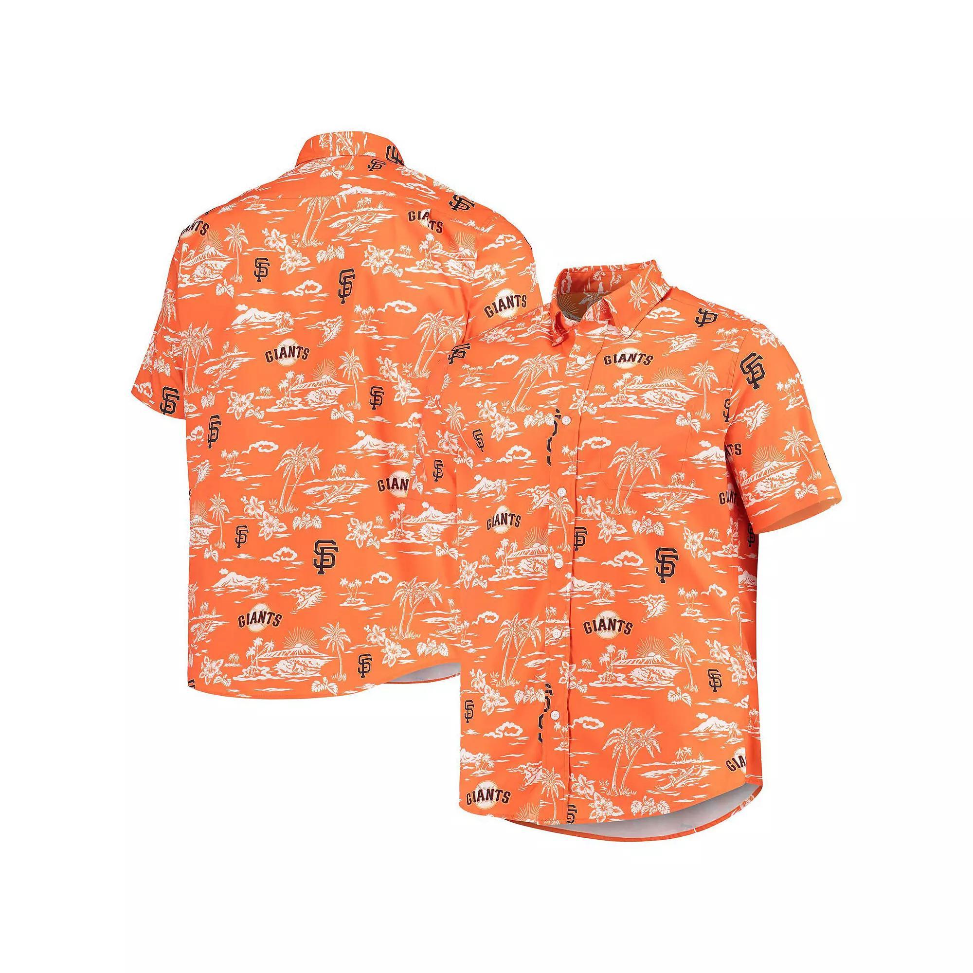 Men's Reyn Spooner Orange San Francisco Giants Kekai Button-Down Shirt, Size: Large Product Image