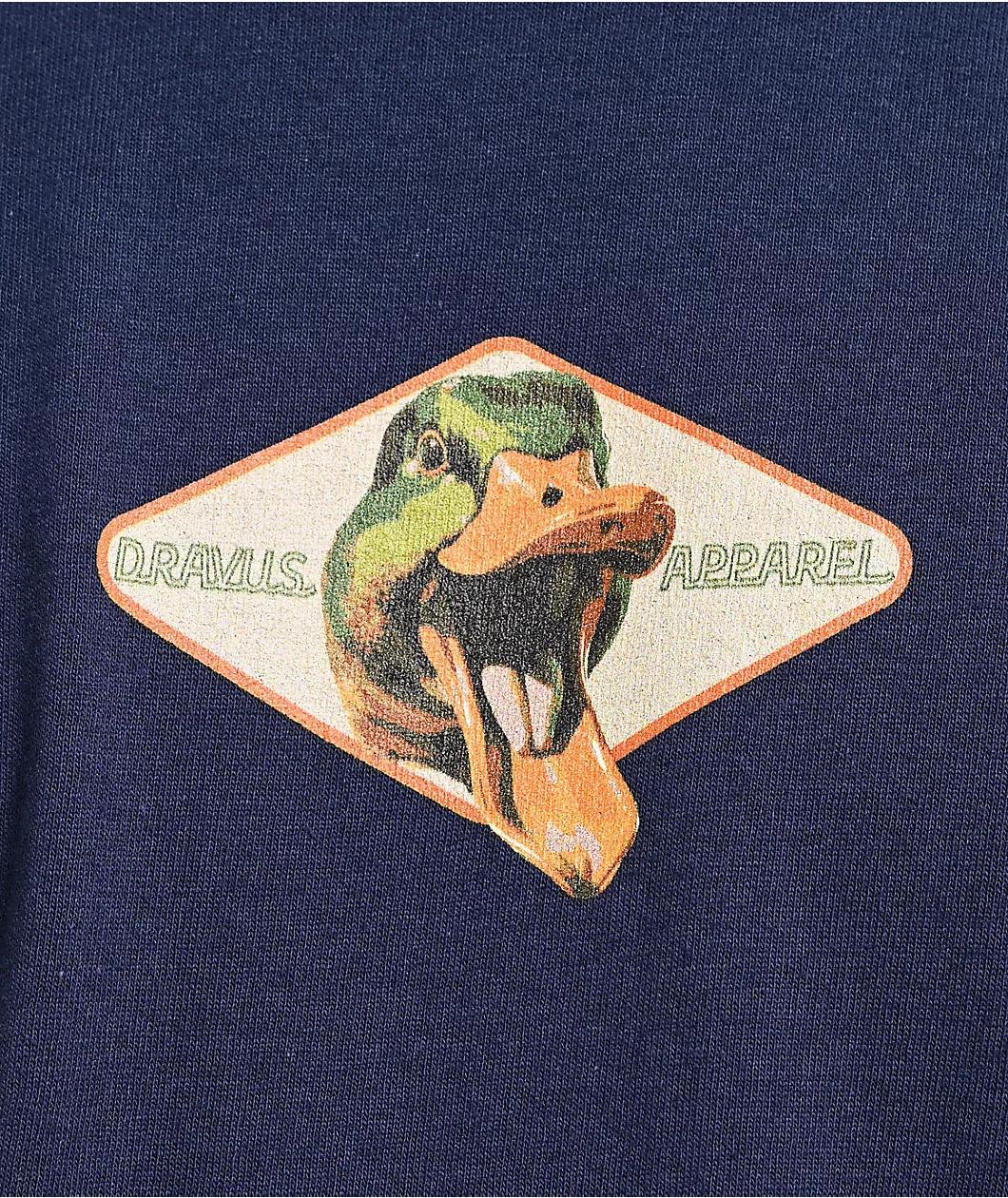 Dravus Quack Navy Blue T-Shirt Product Image