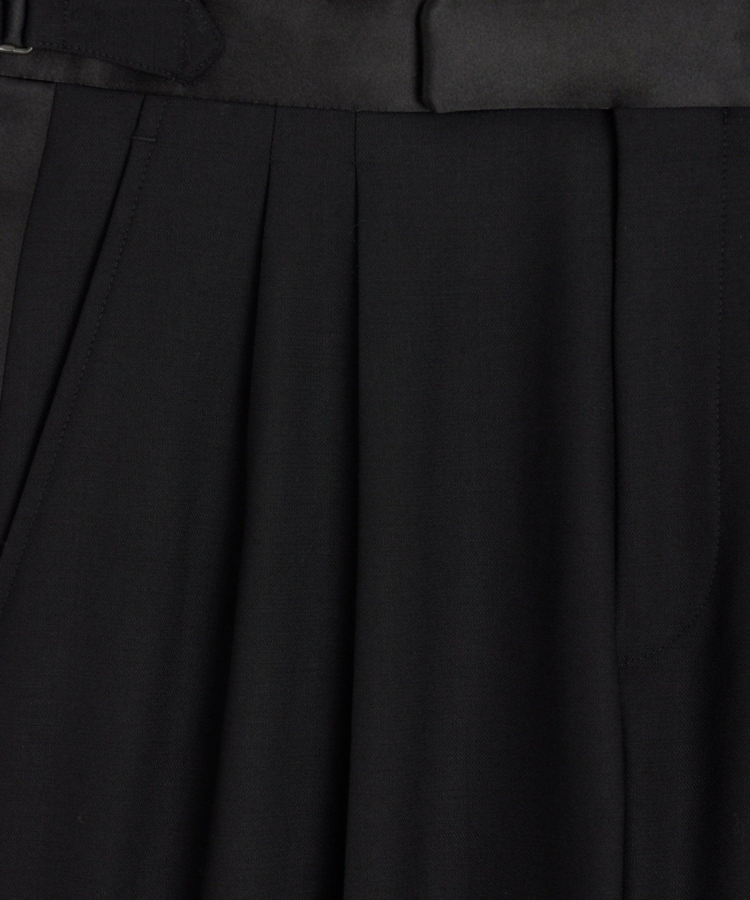 Italian Wool Double-Breasted Tuxedo Jacket Product Image