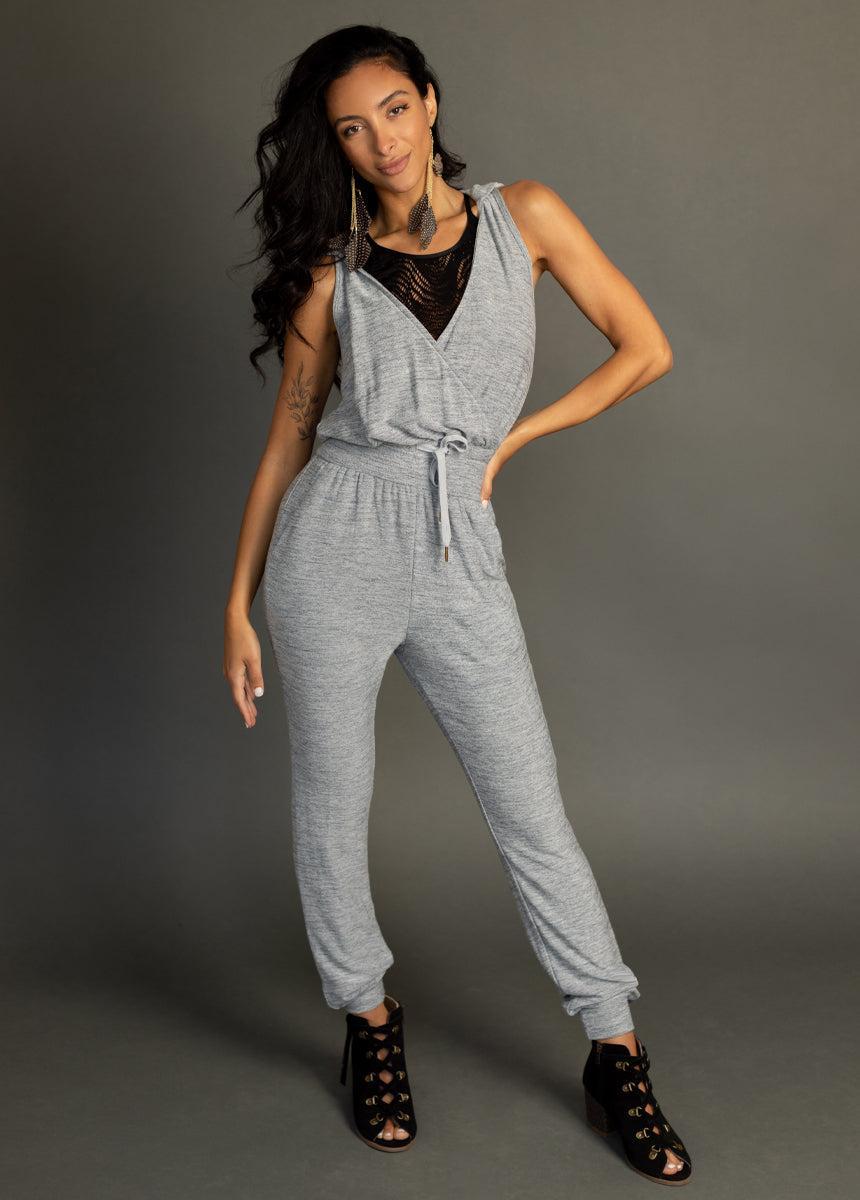 Baylee Jumpsuit in Heather Charcoal Female Product Image