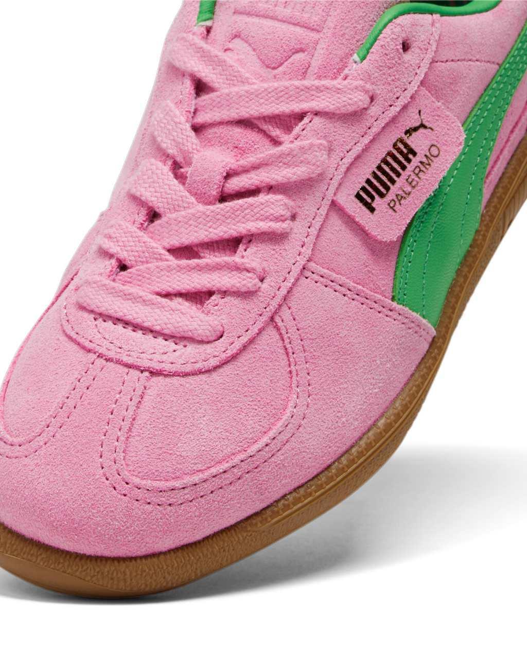 PUMA Palermo Special sneakers in pink and green Product Image