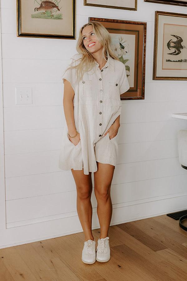Casual Stroll Button Down Mini Dress Product Image